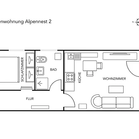 Appartement Alpentraum - Alpennest 1 Und Alpennest 2